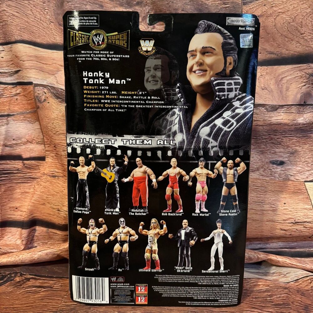 Jakks Honky Tonk Man WWE Classic Superstars Series 14 Figure with Guitar - Picture 3 of 7